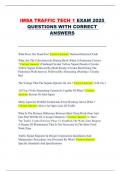 IMSA TRAFFIC TECH 1 EXAM 2025  QUESTIONS WITH CORRECT  ANSWERS