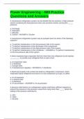 Power Engineering - 4B9 Practice Questions and Answers