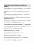 The Meat We Eat Exam 3 Questions with Correct Answers&period;