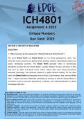 ICH4801 Assignment 4 &lpar;ANSWERS&rpar; 2025 - DISTINCTION GUARANTEED