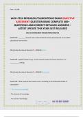 WGU C224 RESEARCH FOUNDATIONS EXAM OBJECTIVE ASSESMENT QUESTION BANK COMPLETE 400&plus; QUESTIONS AND CORRECT DETAILED ANSWERS &ndash; LATEST UPDATE THIS YEAR JUST RELEASED&period;