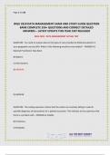 WGU C810 DATA MANAGEMENT EXAM AND STUDY GUIDE QUESTION BANK COMPLETE 350&plus; QUESTIONS AND CORRECT DETAILED ANSWERS &ndash; LATEST UPDATE THIS YEAR JUST RELEASED