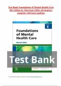 Test Bank Foundations of Mental Health Care 8th Edition by Morrison-Valfre all chapters complete with latest updates