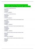 Power Engineering 4A Comprehensive Exam Latest Updated Solved 100&percnt; Correct