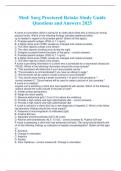 Med&sol; Surg Proctored Retake Study Guide Questions and Answers 2025