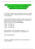 ITCS 1213 UNCC FINAL EXAM QUESTIONS WITH 100&percnt; CORRECT ANSWERS &vert; VERIFIED &vert; LATEST UPDATE