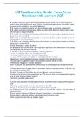 ATI Fundamentals Retake Focus Areas Questions with Answers 2025