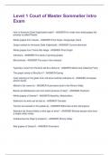 Level 1 Court of Master Sommelier Intro Exam Questions and Answers&vert;100&percnt; Correct&vert;Latest 2025 Update with complete solutions