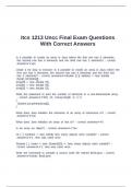 Itcs 1213 Uncc Final Exam Questions With Correct Answers