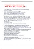 MEDSURG VATI ASSESSMENT QUESTIONS AND ANSWERS 2025