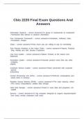 Cbis 2220 Final Exam Questions And Answers