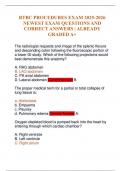 RTBC PROCEDURES EXAM 2025-2026 NEWEST EXAM QUESTIONS AND CORRECT ANSWERS &vert; ALREADY GRADED A&plus;
