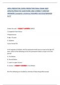 APEA PREDICTOR &sol;APEA PREDICTOR FINAL EXAM 2025  UPDATE&sol;PRACTICE QUESTIONS AND CORRECT VERIFIED  ANSWERS &lpar;complete solutions&rpar; ASSURED SUCCESS&sol;GRADED  A&plus;&excl;&excl;&excl; 