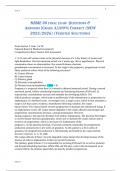 NBME 30 Final Exam Mastery Guide 2025&sol;2026&colon; Verified Questions & 100&percnt; Correct Answers