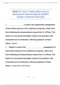 NBME 31 Test 2 Mastery Guide 2025&sol;2026&colon; Verified Questions & 100&percnt; Correct Answers