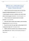 NBME 31 Test 1 Mastery Guide 2025&sol;2026&colon; Verified Questions & 100&percnt; Correct Answers
