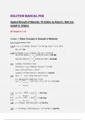 Solution Manual for  Applied Strength of Materials&comma; 7th Edition by Robert L&period; Mott and  Joseph A&period; Untener  All Chapters 1-14