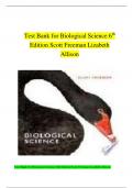 Biological Science - Complete Test test bank - exam questions - quizzes &lpar;updated 2022&rpar;
