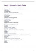 Level 1 Sommelier Study Guide 2025 already graded A&plus;