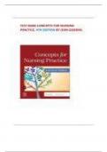 TEST BANK FOR CONCEPTS FOR NURSING PRACTICE 4TH EDITION BY JEAN FORET GIDDENS ALL CHAPTERS 1-57 LATEST