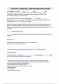 NFS Test 1 Exam Study Guide Questions and Answers&period;