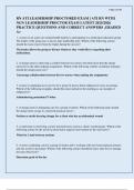 RN ATI LEADERSHIP PROCTORED EXAM &vert; ATI RN WITH NGN LEADERSHIP PROCTOR EXAM LATEST 2025&sol;2026 PRACTICE QUESTIONS AND CORRECT ANSWERS &comma;GRADED A&plus;