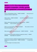 WGU C175 Pre-Assessment exam&vert;complete study guide with updated answers&vert;Graded A 