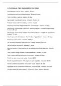 LOUISIANA P&C INSURANCE EXAM