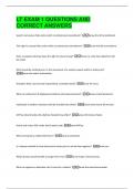 LT EXAM 1 QUESTIONS AND  CORRECT ANSWERS 
