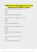BMS 300&colon; LQs UPDATED ACTUAL  Exam  Questions and CORRECT Answers