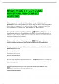 NR566 -WEEK 5 STUDY GUIDE-  QUESTIONS AND CORRECT  ANSWERS 