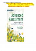 TEST BANK FOR Advanced Assessment Interpreting Findings and Formulating Differential Diagnoses 4th Edition Goolsby Chapters 1 - 22 Complete&period; ISBN&colon;9780803668942