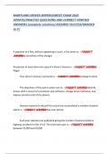MARYLAND DRIVER IMPROVEMENT EXAM 2025  UPDATE&sol;PRACTICE QUESTIONS AND CORRECT VERIFIED  ANSWERS &lpar;complete solutions&rpar; ASSURED SUCCESS&sol;GRADED  A&plus;&excl;&excl;&excl; 