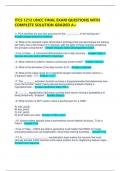 ITCS 1213 UNCC FINAL EXAM QUESTIONS WITH COMPLETE SOLUTION GRADED A&plus;