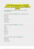 NURS 8020 Integumentary UPDATED  ACTUAL  Exam Questions and CORRECT  Answers