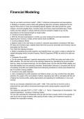 Financial Modeling QUESTIONS AND CORRECT DETAILED ANSWERS 2025&sol;2026 &lpar;VERIFIED ANSWERS&rpar; &vert;ALREADY GRADED A&plus;&vert;&vert;BRAND NEW&excl;&excl;