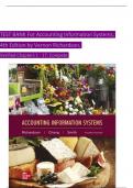 TEST BANK For Accounting Information Systems 4th Edition by Vernon Richardson&comma; Verified Chapters 1 - 17&comma; Complete
