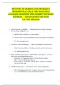 WGU D027 OA Remediation &lpar;Michelle's  Version&rpar; FINAL EXAM PREP 2025&sol;2026  ACCURATE QUESTIONS WITH CORRECT DETAILED  ANSWERS &vert;&vert; 100&percnt; GUARANTEED PASS  <LATEST VERSION> 