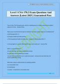Level 1 CSA 178&period;2 Exam Questions And Answers &vert;Latest 2025 &vert; Guaranteed Pass