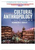 COMPLETE TEST BANK&colon; For Essentials Of Cultural Anthropology&colon; A Toolkit For A Global Age 4th Edition By Kenneth J&period; Guest Latest Update  Graded A&plus; 