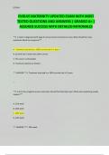 EVOLVE MATERNITY UPDATED EXAM WITH MOST TESTED QUESTIONS AND ANSWERS &vert; GRADED A&plus; &vert; ASSURED SUCCESS WITH DETAILED RATIONALES