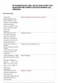 PN PHARMACOLOGY HESI  ACTUAL EXAM LATEST 2024  QUESTIONS AND CORRECT DETAILED ANSWERS &lpar;ALL  VERSIONS&rpar; 