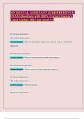MN DENTAL ASSISTANT JURISPRUDENCE EXAM Questions with 100- Correct Answers Latest Update