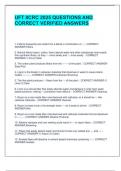 UFT IICRC 2025 QUESTIONS AND  CORRECT VERIFIED ANSWERS
