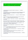 UFT IICRC 2025 QUESTIONS AND  CORRECT VERIFIED ANSWERS