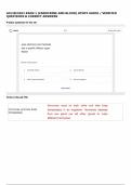 GCU BIO 202 EXAM 1 &lpar;ENDOCRINE AND BLOOD&rpar; STUDY GUIDE &sol; VERIFIED  QUESTIONS & CORRECT ANSWERS 