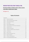 Instructor&rsquo;s Solution Manual for  Basic Business Statistics&comma; 15th Edition by Mark L&period; Berenson&comma; David M&period;  Lavine&comma; Kathryn A&period; Szabat & David F&period; Stephan All Chapters 1-20