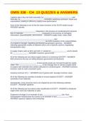 OMIS 338 - CH &period;13 QUIZZES & ANSWERS