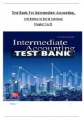 TEST BANK For Intermediate Accounting&comma; 11th Edition By David Spiceland&comma; Mark Nelson&comma; Wayne Thomas and Jennifer