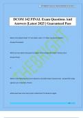 DCOM 142 FINAL Exam Questions And Answers &vert;Latest 2025 &vert; Guaranteed Pass